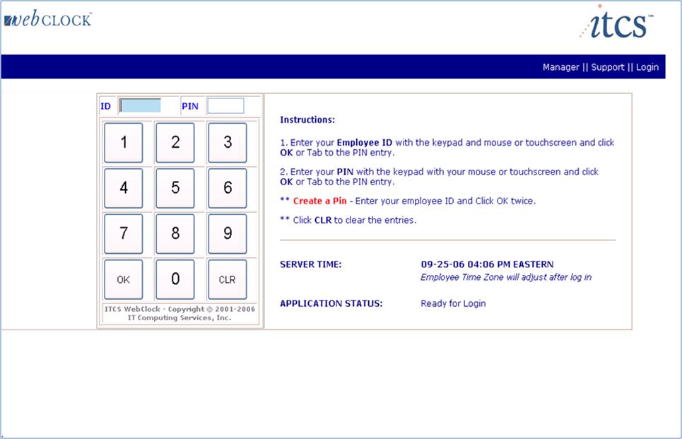 Employee Web Based Time Clock Software